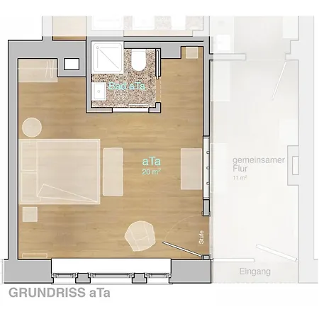 Ata & Omo 1 - Doppelzimmer Ohne Kueche Cologne